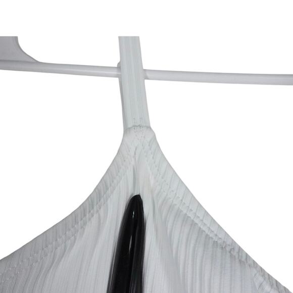 Flawed Andie Swim Women's Small White The Amalfi Ribbed Swimsuit Padded 2127 - Picture 6 of 12